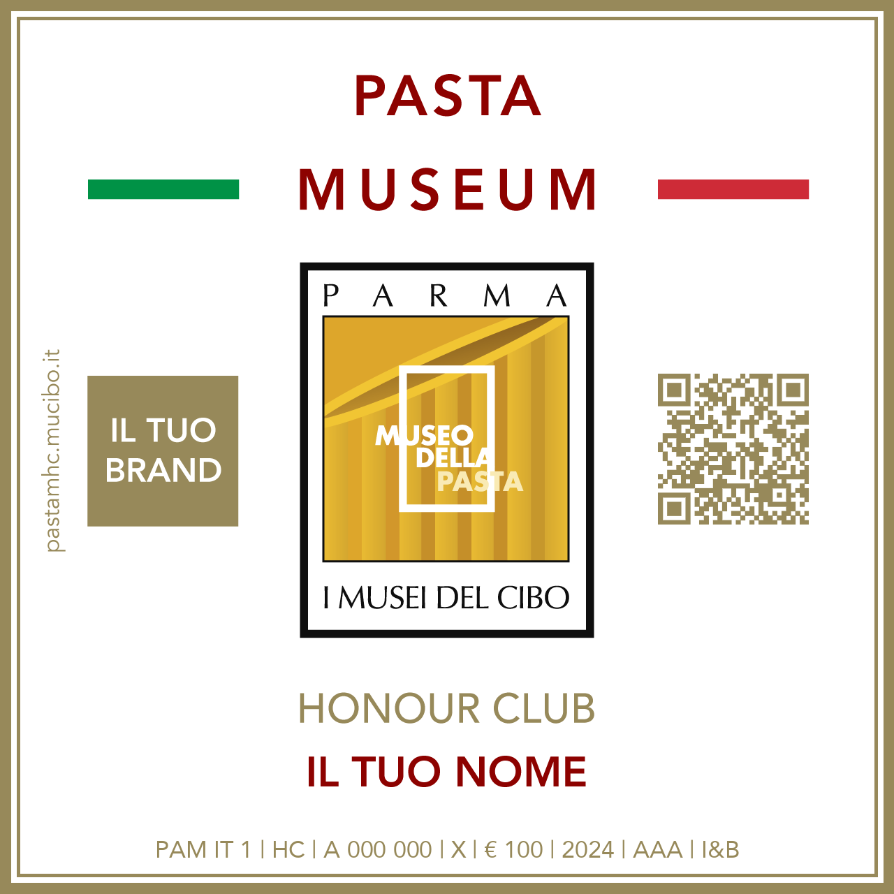 Pasta Museum Honour Club - Token - IL TUO BRAND