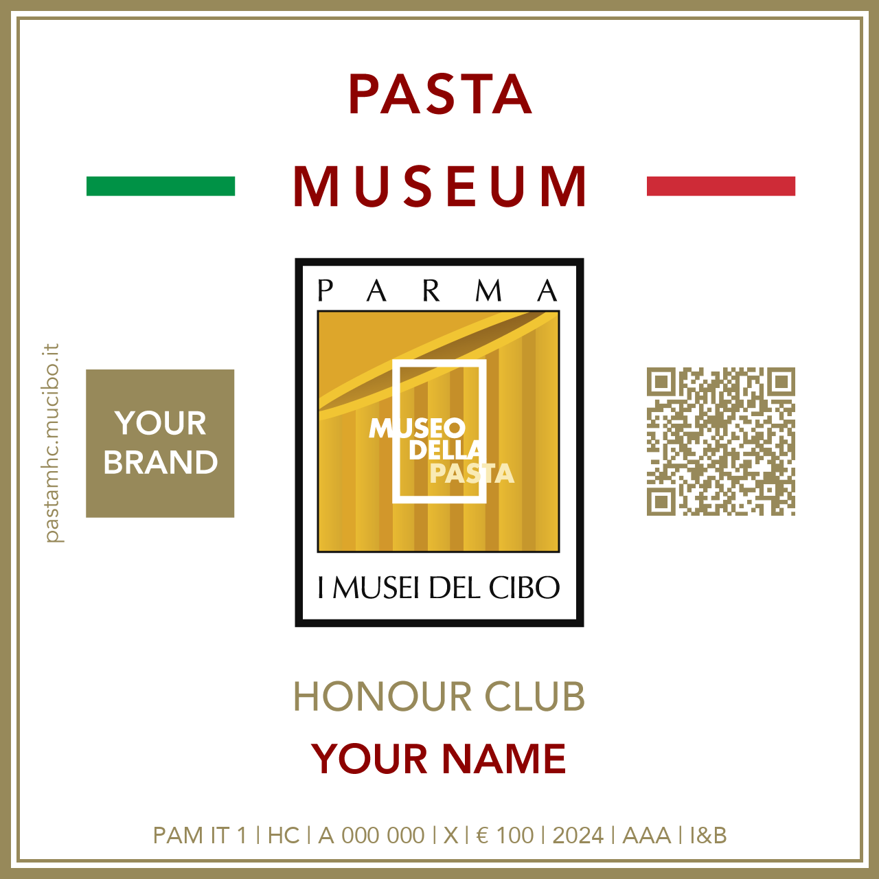 Pasta Museum Honour Club - Token - IL TUO BRAND